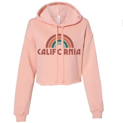 Ca Rainbow Blush Cropped Hoodie-CA LIMITED