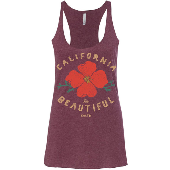 Cali Beautiful Racerback Tank-CA LIMITED