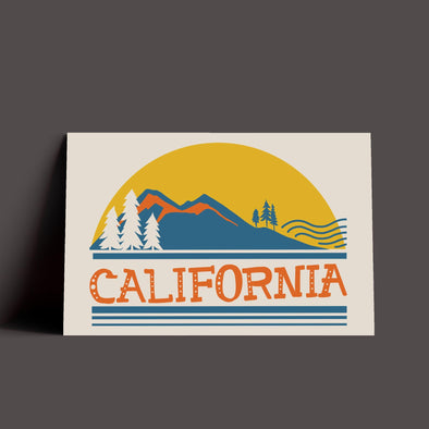 Cali Mountains Poster-CA LIMITED
