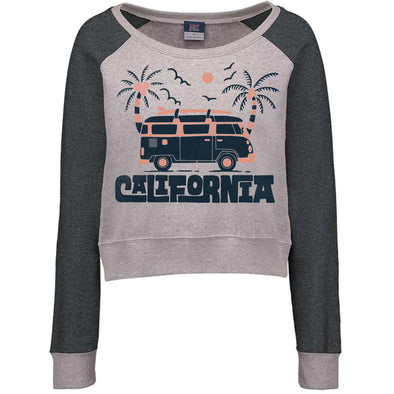 Cali Van Cropped Sweatshirt-CA LIMITED
