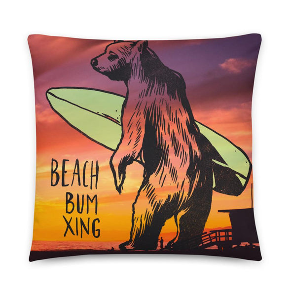 California Beach Bum Xing Pillow-CA LIMITED