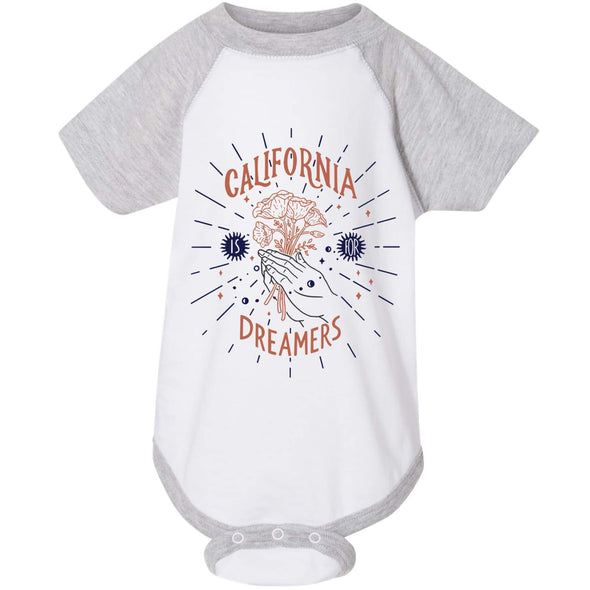 California Dreamers Baseball Baby Onesie-CA LIMITED