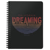 California Dreaming Stripes Black Spiral Notebook-CA LIMITED