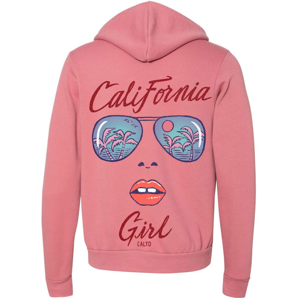 California Girl Glasses Zipper Hoodie-CA LIMITED