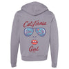 California Girl Glasses Zipper Hoodie-CA LIMITED