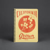 California Grown Circle Cream Spiral Notebook-CA LIMITED