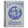 California Grown Circle Grey Spiral Notebook-CA LIMITED
