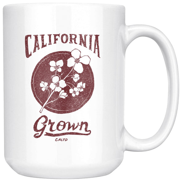 California Grown Circle Red Mug-CA LIMITED