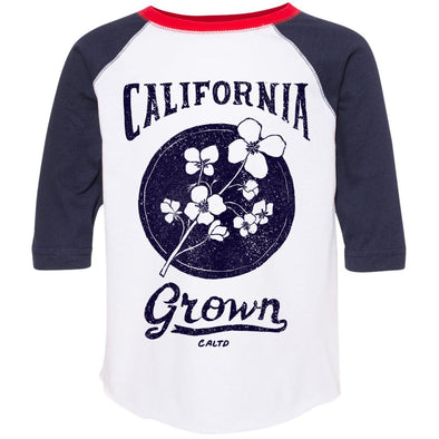 California Grown Circle Toddler Baseball Tee-CA LIMITED