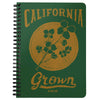 California Grown Green Spiral Notebook-CA LIMITED