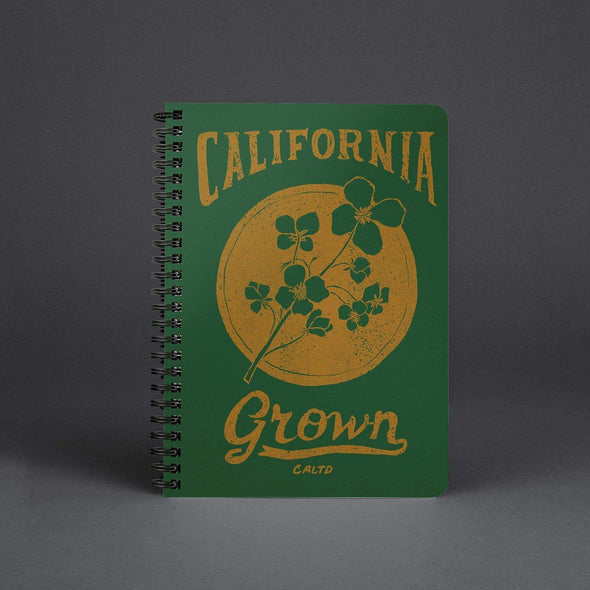 California Grown Green Spiral Notebook-CA LIMITED