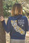 California Grown Navy Zip hoodie-CA LIMITED