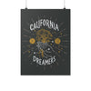 California Is For Dreamers Black Poster-CA LIMITED