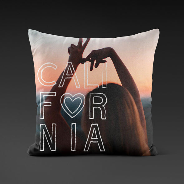 California Peace & Love Pillow-CA LIMITED