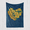 California Poppy Heart Blanket-CA LIMITED