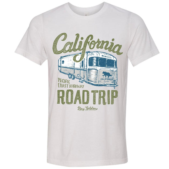California Roadtrip white tee-CA LIMITED