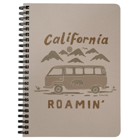 California Roamin' Cream Spiral Notebook-CA LIMITED