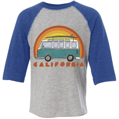 California Surf Van Toddler Baseball Tee-CA LIMITED