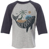 California Whale Toddler Baseball Tee-CA LIMITED