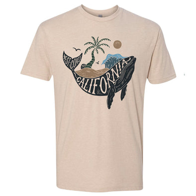 California Whale tan tee-CA LIMITED