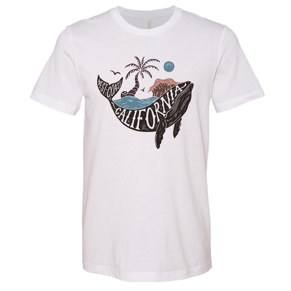 California Whale white tee-CA LIMITED