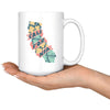 Calimap Flower Ceramic Mug-CA LIMITED