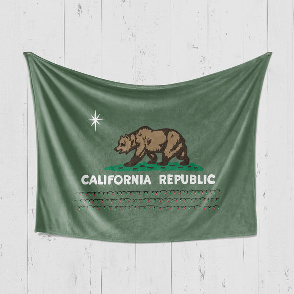 Christmas California Republic Green Blanket-CA LIMITED