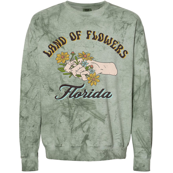 Land of Flowers Tie Dye Florida Sweater