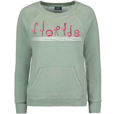 Curvy Flamingos FL Crewneck Sweater-CA LIMITED