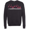 Curvy Flamingos FL Drop Shoulder Sweater-CA LIMITED