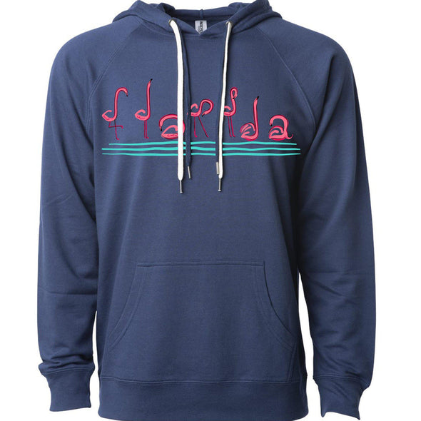 Curvy Flamingos FL Raglan Hoodie-CA LIMITED