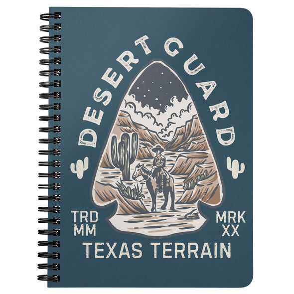 Desert Guard Texas Blue Dianne Spiral Notebook-CA LIMITED