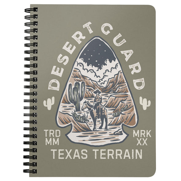 Desert Guard Texas Olive Spiral Notebook-CA LIMITED