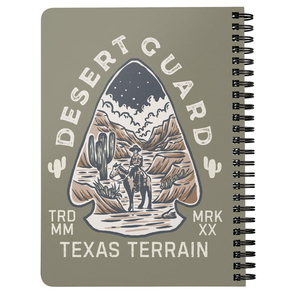 Desert Guard Texas Olive Spiral Notebook-CA LIMITED