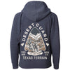 Desert Guard Texas Raglan Youth Zip Up Hoodie-CA LIMITED