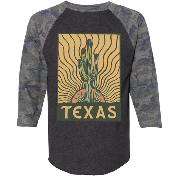 Desert Sunset TX Baseball Tee-CA LIMITED