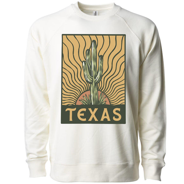 Desert Sunset TX Raglan Sweater-CA LIMITED