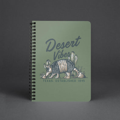 Desert Vibes Texas Military Green Notebook-CA LIMITED