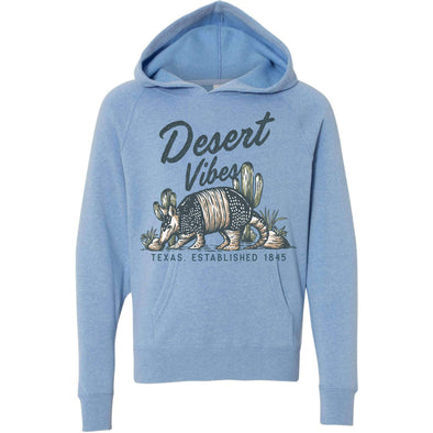 Desert Vibes Texas Raglan Youth Hoodie-CA LIMITED