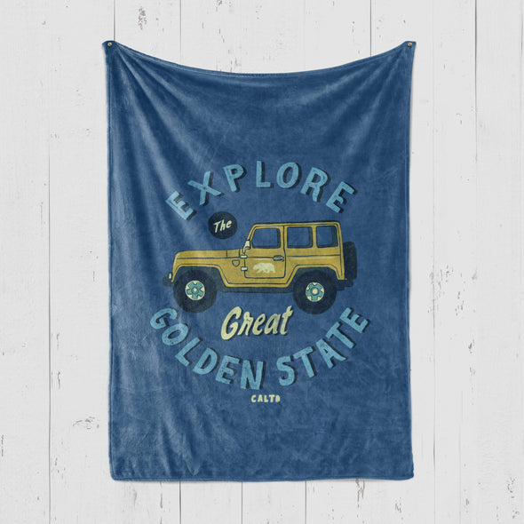 Explore The Golden State Blanket-CA LIMITED