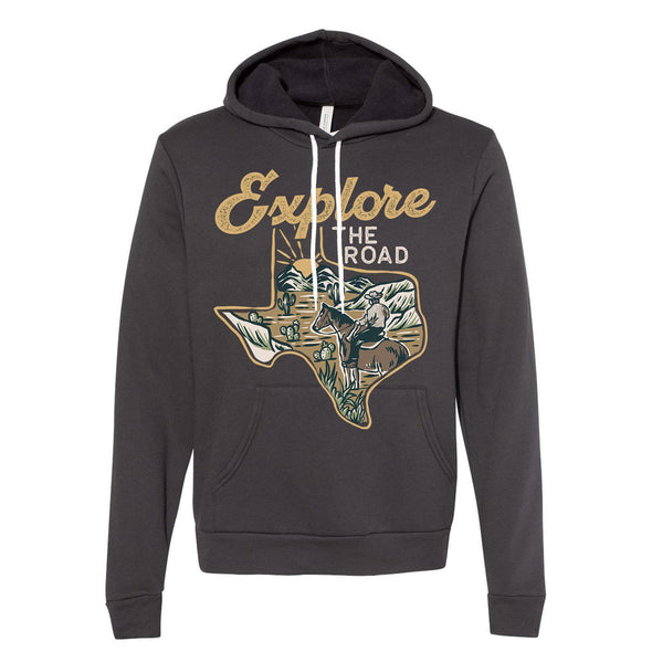 Explore the Road Texas Pullover Hoodie-CA LIMITED