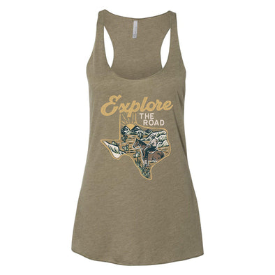 Explore the Road Texas Racerback Tank-CA LIMITED