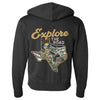 Explore the Road Texas Zipper Hoodie-CA LIMITED