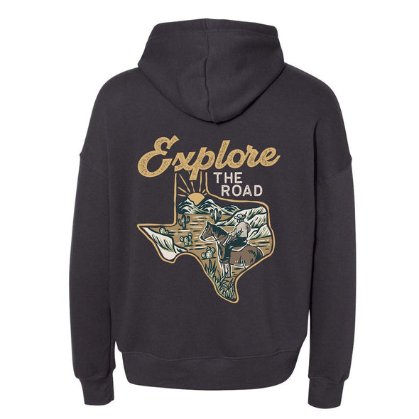 Explore the Road Texas Zipper Hoodie-CA LIMITED