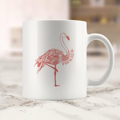 Flamingo FL Red Ceramic Mug-CA LIMITED