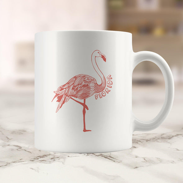 Flamingo FL Red Ceramic Mug-CA LIMITED