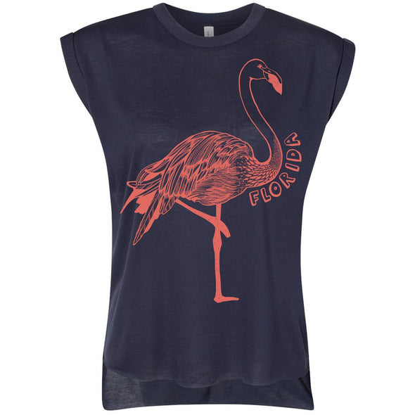 Flamingo FL Rolled Sleeve Tank-CA LIMITED