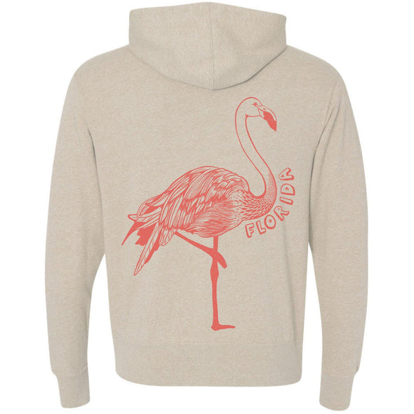 Flamingo FL Zipper Hoodie-CA LIMITED