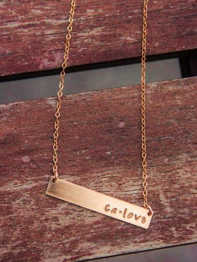 Gold CA LOVE NECKLACE-CA LIMITED