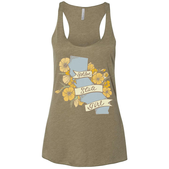 Golden State Girl Racerback Tank-CA LIMITED